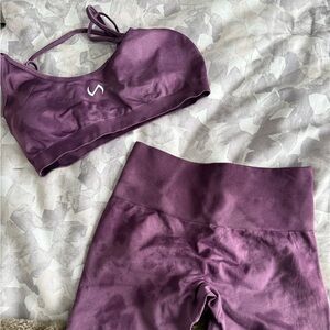Women's Purple Workout Set